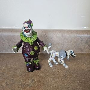 KISS 1998 McFarlane Toys KISS Psycho Circus The Jester Clown and dog Figurines